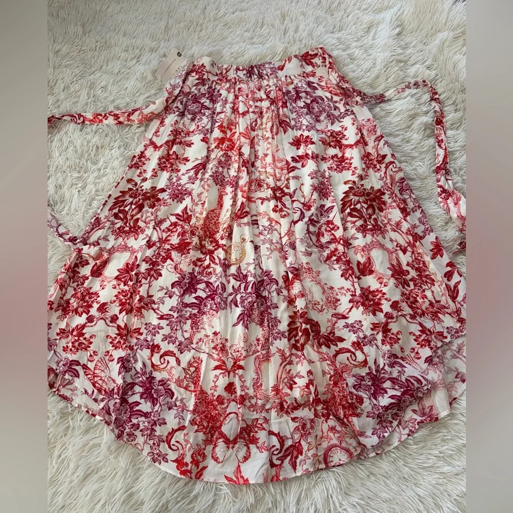 Anthropologie Maeve Red Midi Skirt - Size XS - NWT - Picture 3 of 11